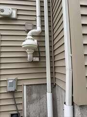 Exterior Radon Fan - Close-Up