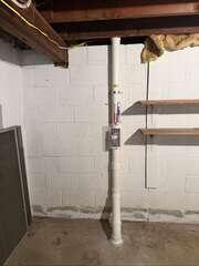 Interior Radon Piping - After