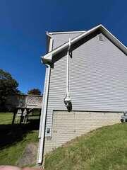 Exterior Radon Mitigation System - After