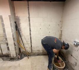 Installing the sump pump