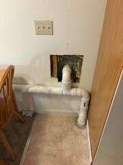 Front Room Extraction Point - Before