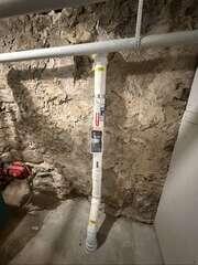 Interior Radon Piping - After