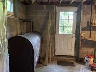 Basement Before Radon Mitigation