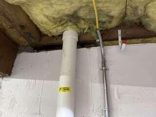 Interior Radon Piping - Extraction Point