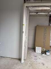 Interior Radon Piping - Laundry Area