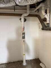 Interior Radon Piping and Manometer