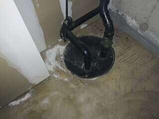 Sewer Ejector Pump Area - Before