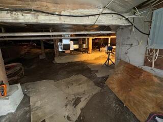 Encapsulating Dirt Floor Crawl Space in Farmington, Maine