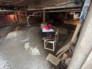 Damp Crawl Space