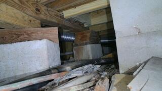 Weakened Crawl Space Support
