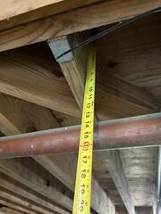 The installation of our support jacks includes measuring the exact area they are to be installed. This allows for the best possible fit to help support the foundation or walls. Our system allows for a custom fit installation to almost any area, crawlspace or basement.