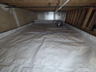 Clean, Dry, Healthy Encapsulated Crawl Space