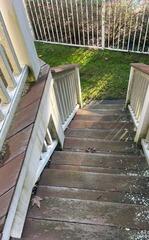 Staircased is damaged