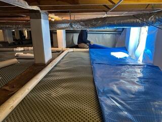 Drainage Matting Installation