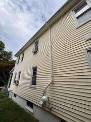 Exterior Radon Vent Piping and Fan