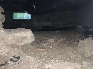 Dirt Crawl Space and Fieldstone Foundation