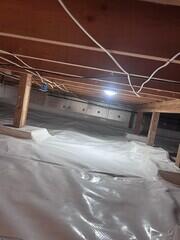 Beautifully Encapsulated Crawl Space!