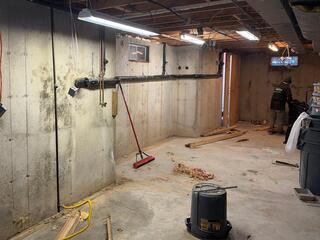 Beginning our demo/insulation removed!