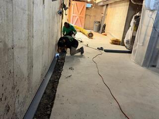 Installing our WaterGuard!