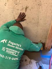 Finishing touches on the concrete!