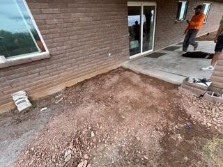 Foundation Repair Work in Progress