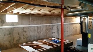Basement Before Insulation