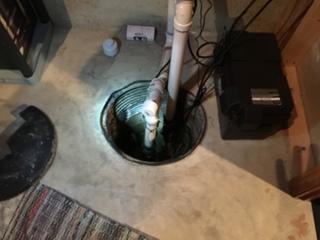 Homeowner's old sump pump