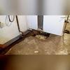 Together, the crew worked to begin installing the waterproofing system.