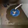 This is the sump pump that any water that gets collected by the CleanSpace and/or WaterGuard, runs off to. Once here, the water gets pumped outside the home.