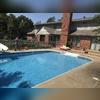 Before the crew lifted the failing pool slab