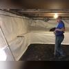 Our co-foreman, Rene, takes a step back to admire his hard work.