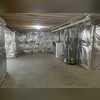 This unfinished basement had insulation already up.
