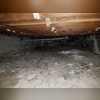 From the poorly insulated crawlspace, there were many spots where water has accumulated. With having wooden floor joists right above, it was extremely important that these homeowners address that issue right away before mold and rot began to take place.