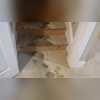 As you can see, there is water soaked into the the floor, and it goes all the way up the stairs. If you ever see water like this starting to form in your basement, you need to get your basement waterproofed!