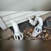 Pipes can become blocked with snow and ice, causing the sump pump to backup. The IceGuard fits over the top of your discharge line to provide water with a secondary escape route in the event that there was a blockage.