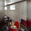 The basement walls were dirty and had water stains from basement leaks.