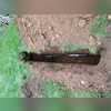 This is the other side of the anchor that is suspended in stable soil. These earth anchors help to keep the wall upright and keep from further damage happening.