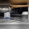 The CleanSpace Encapsulation System reduces the moisture level and humidity in the crawl space which doesn't allow mold and mildew to grow.