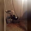 The old sump pump wouldn't always work - which isn't good. A sump pump should work 24/7 and always be pumping water out of the basement.