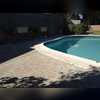 Pool deck sinking due to shifting soils.