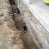 The piers anchor into strong, stable soils to prevent the home from sinking any further. They can also lift the home back to its original position.