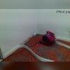 Air movers drying behind the baseboards.