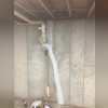The expansion and contraction of the outside soil, can cause a poured foundation to crack.  An Epoxy Crack Injection will correct the crack and comes with a life-time transferable warranty.