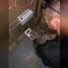 Testing communication under the slab before the install to ensure the efficacy of our system