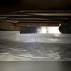 The CleanSpace Encapsulation System creates a barrier against water entering the crawl space from the foundation walls.