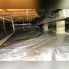 After the crawl space is cleaned out, and the microbial growth is treated, a new vapor barrier is installed. The liner is rolled out, overlapped, and sealed at all seams. It is attached to the foundation walls and wrapped and sealed around all piers. This seals the crawl space off from the earth's...