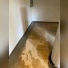 This drainage system is installed along the perimeter of the room