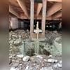 This image was after the concentric piers were installed.