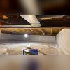 This crawl space is now cleaner and usable for storage.
