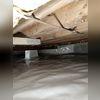 Here we see a zoomed-out view of a crawl space using the CleanSpace crawl space encapsulation system.